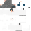 اسکین ماینکرافت دختر مو خاکستری لباس سفید